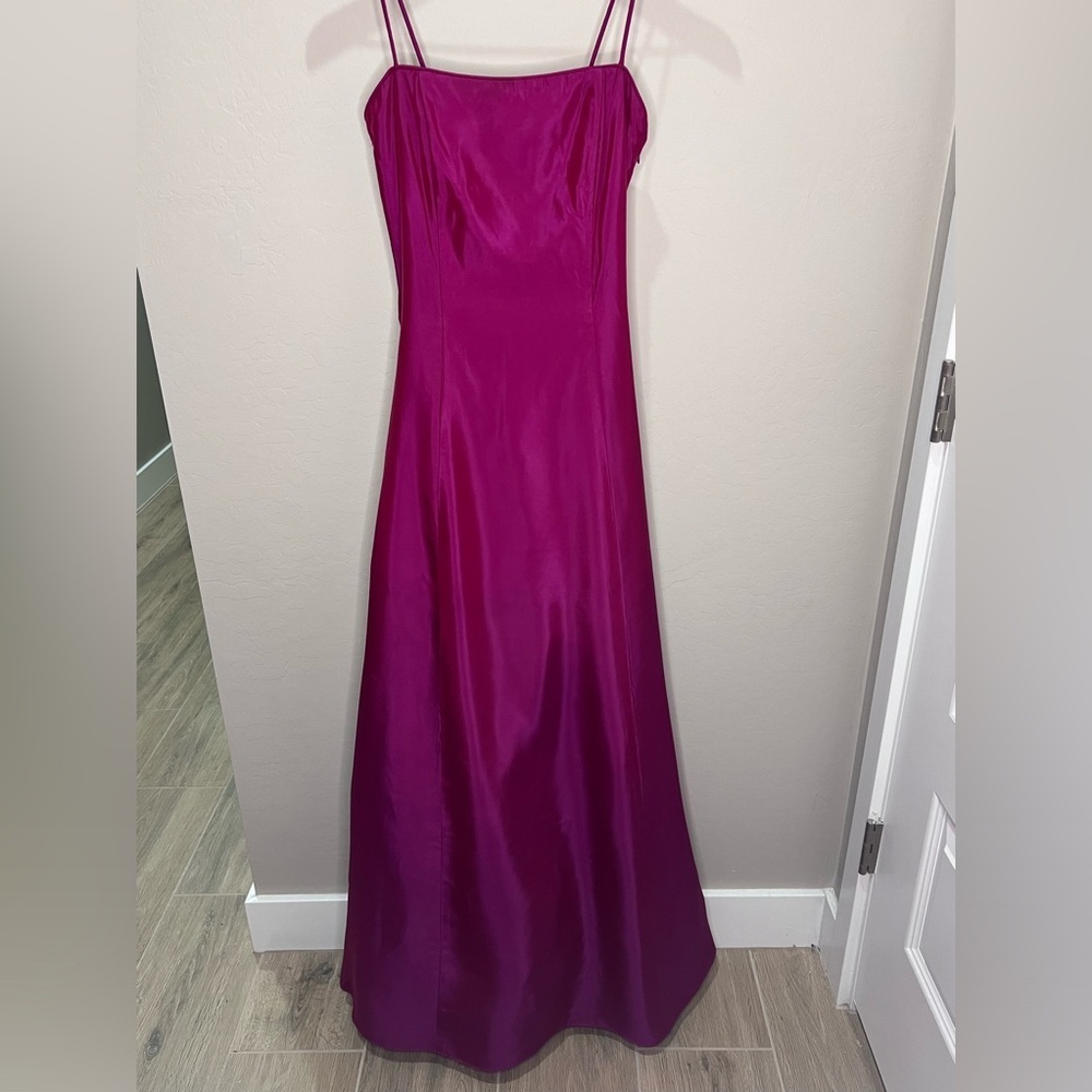 Vintage Jessica McClintock Gunne Formal Dress Gown Pink Purple Homecoming Hoco
